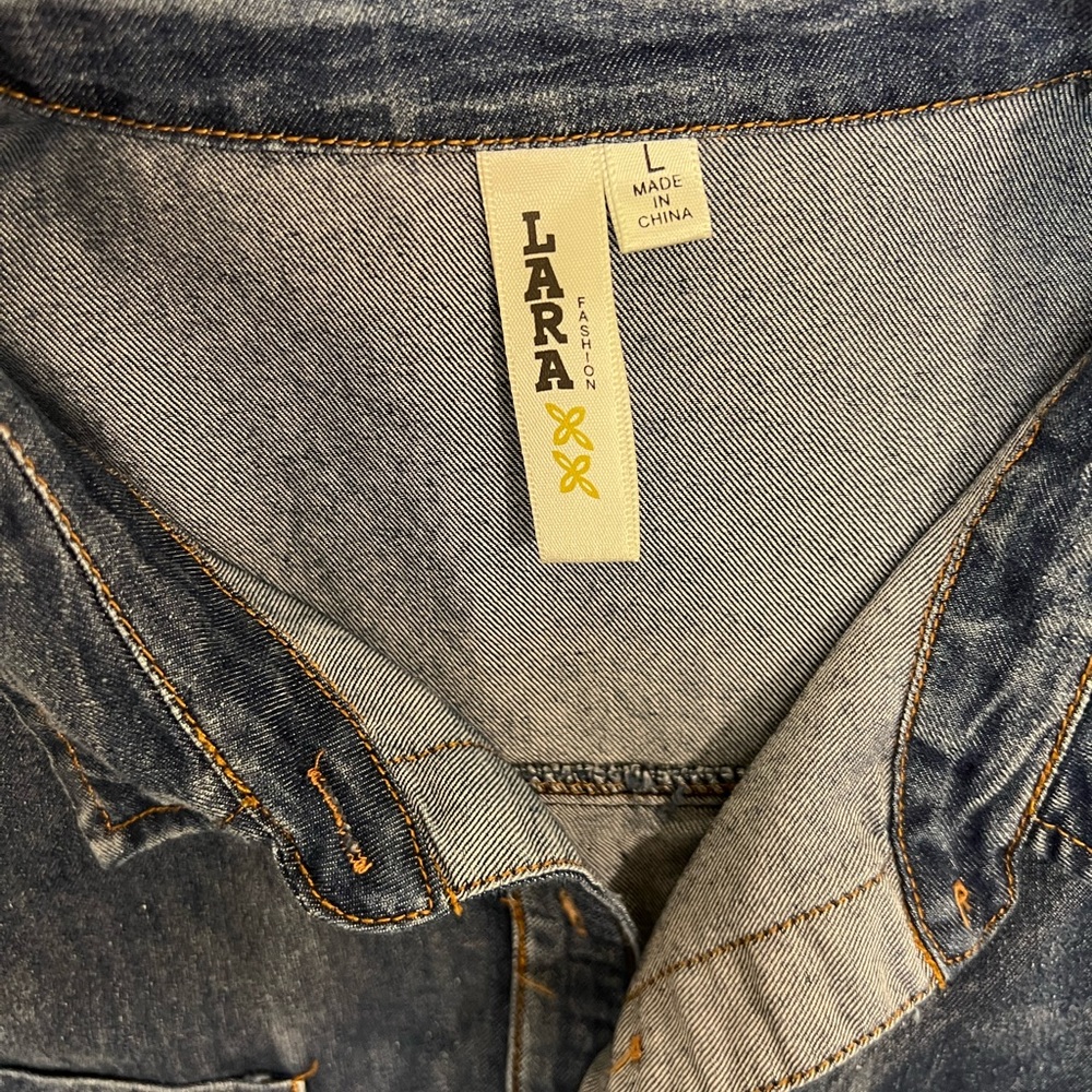 Faded Jean shirt look.